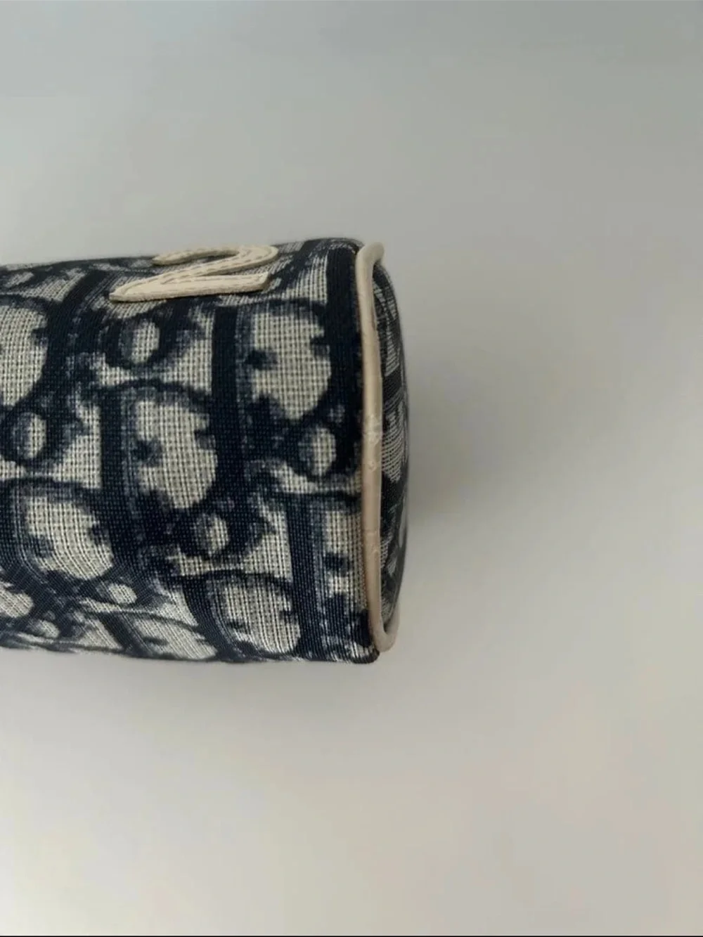 Dior Navy & Cream Monogram Zip Pouch